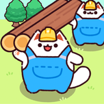 Idle Lumbercat - Wood Games